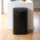 Homcom (Black) HOMCOM 48L Sensor Bin, Galvanised Steel Kitchen Bin with Automatic Close 1
