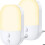 Luz noturna LED com sensor - Pacote com 2 unidades - Sensor crepuscular e detector de movimento - 4
