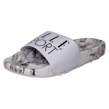 (Black, UK 8) Ladies Elle Sport Marble Design Sliders F00394