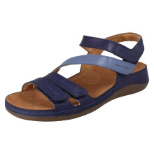 (Blue, UK 5.5) Ladies Clarks Hook and Loop Summer Sandals - Cecily Mix