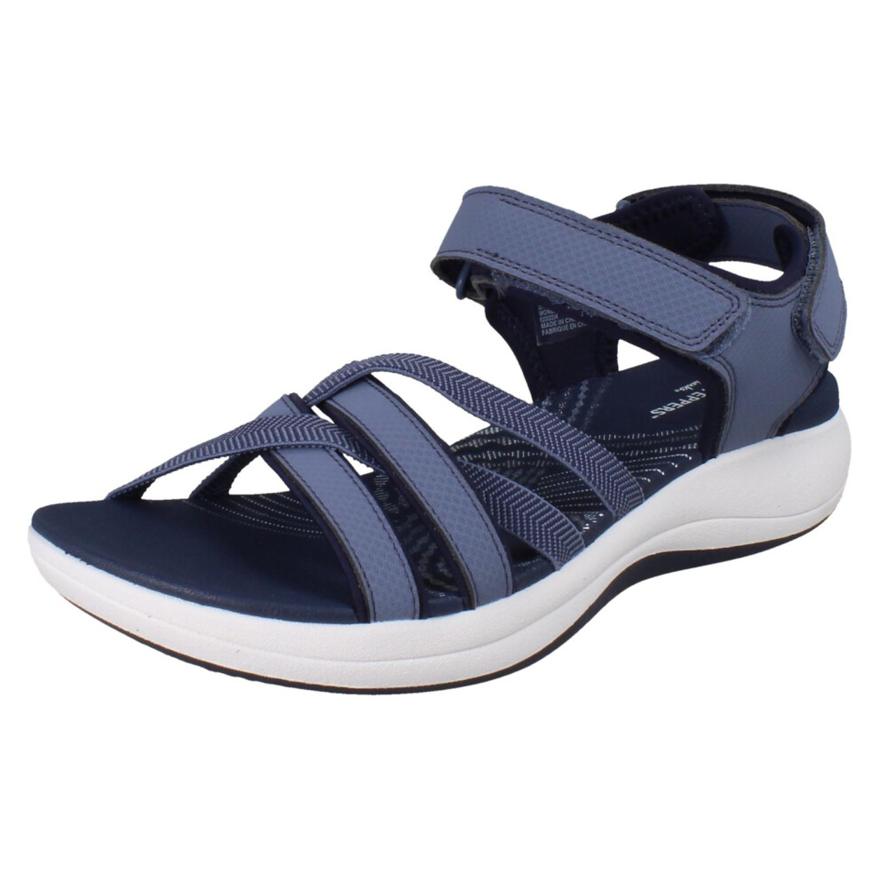 Clarks (Navy, Uk 6) Ladies Sandals - Mira Shore