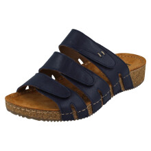 (Navy, UK 6) Ladies Padders Casual Mules With Adjustable Straps - Atlanta