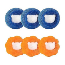 6 Pcs/lot Pet Hair Remover for Magic Laundry Ball Kit Washing Anti-winding Tool Accessories for Washing Machines Wet And Dry Use