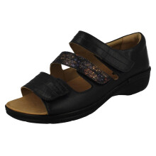 (Navy, UK 6.5) Ladies Padders Closed Back Sandals - Avery