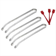 Grill tongs. Kitchen tongs with long handle C