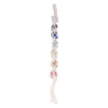 Natural Stone Ornaments Net Bag Bright Colors Stone Pendant Decoration for Bedroom Home