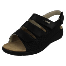 (Black, UK 7) Ladies Padders Every Day Summer Sandal - Magda
