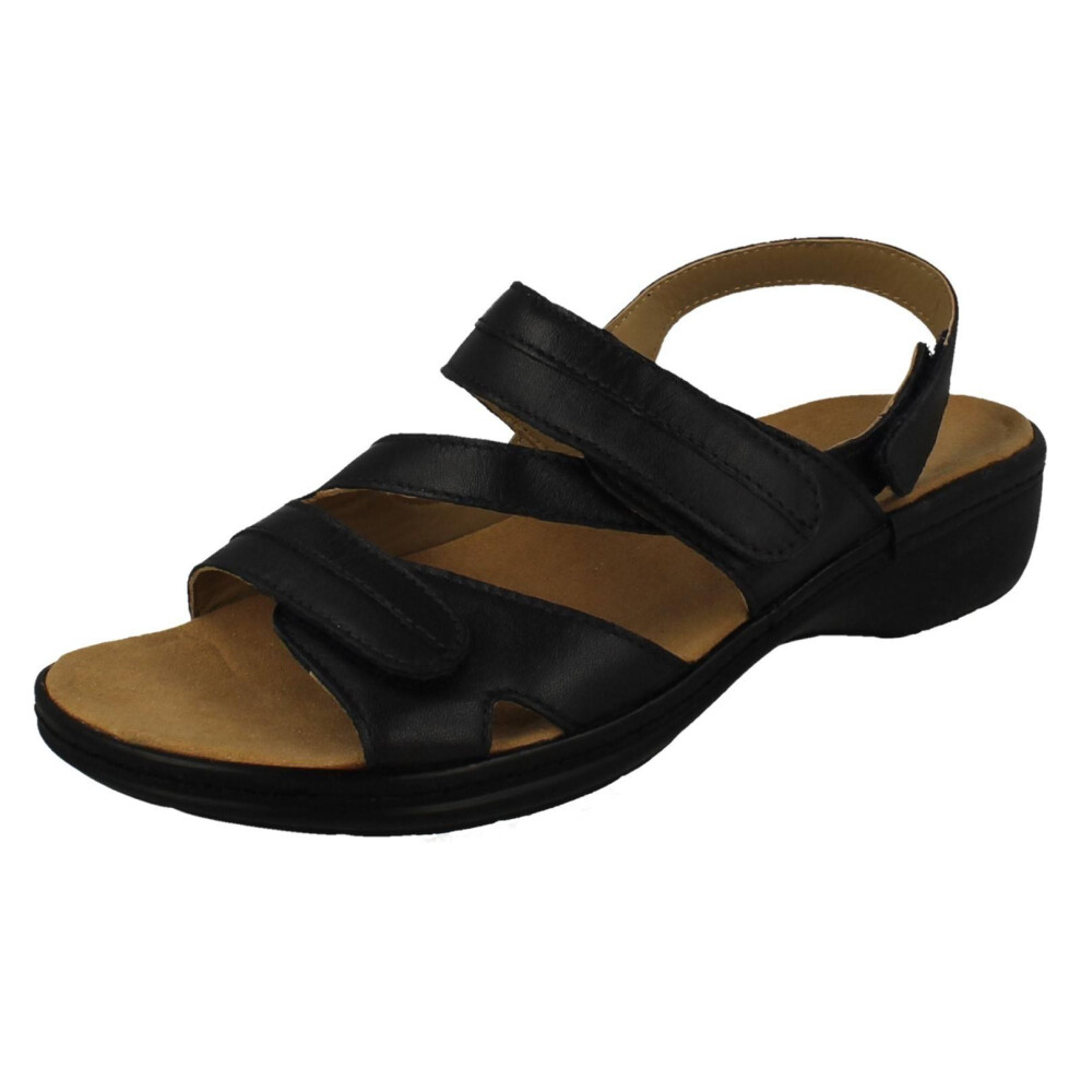 Padders (Navy, Uk 5) Ladies Slingback Strappy Sandal - Joelle
