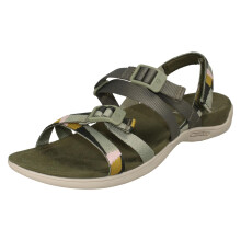 (Green, UK 6) Ladies Merrell Casual Strappy Sandals - District 3 Backstrap Web