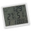 Digital Thermometer Hygrometer Alarm Clock Sensitive Induction High Accuracy Electronic Hygrometer with 5in LCD Screen White_0.2 4