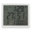 Digital Thermometer Hygrometer Alarm Clock Sensitive Induction High Accuracy Electronic Hygrometer with 5in LCD Screen White_0.2 5