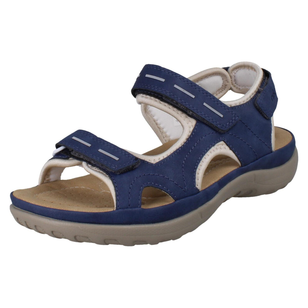 Rieker (Blue, Uk 4) Ladies Sandals 64856