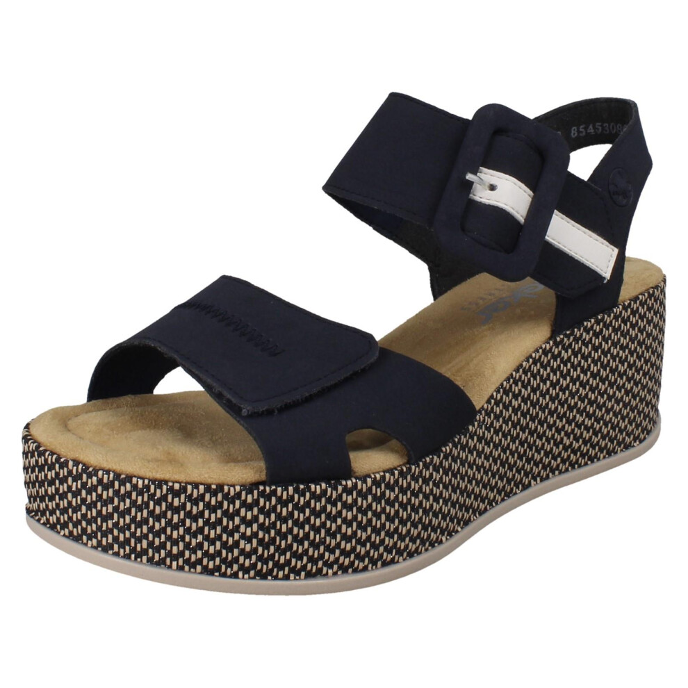 Rieker (, Uk 6.5) Ladies Sandals 69450 Blue