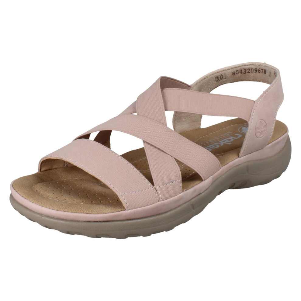 Rieker (, Uk 6) Ladies Sandals 64857 Pink