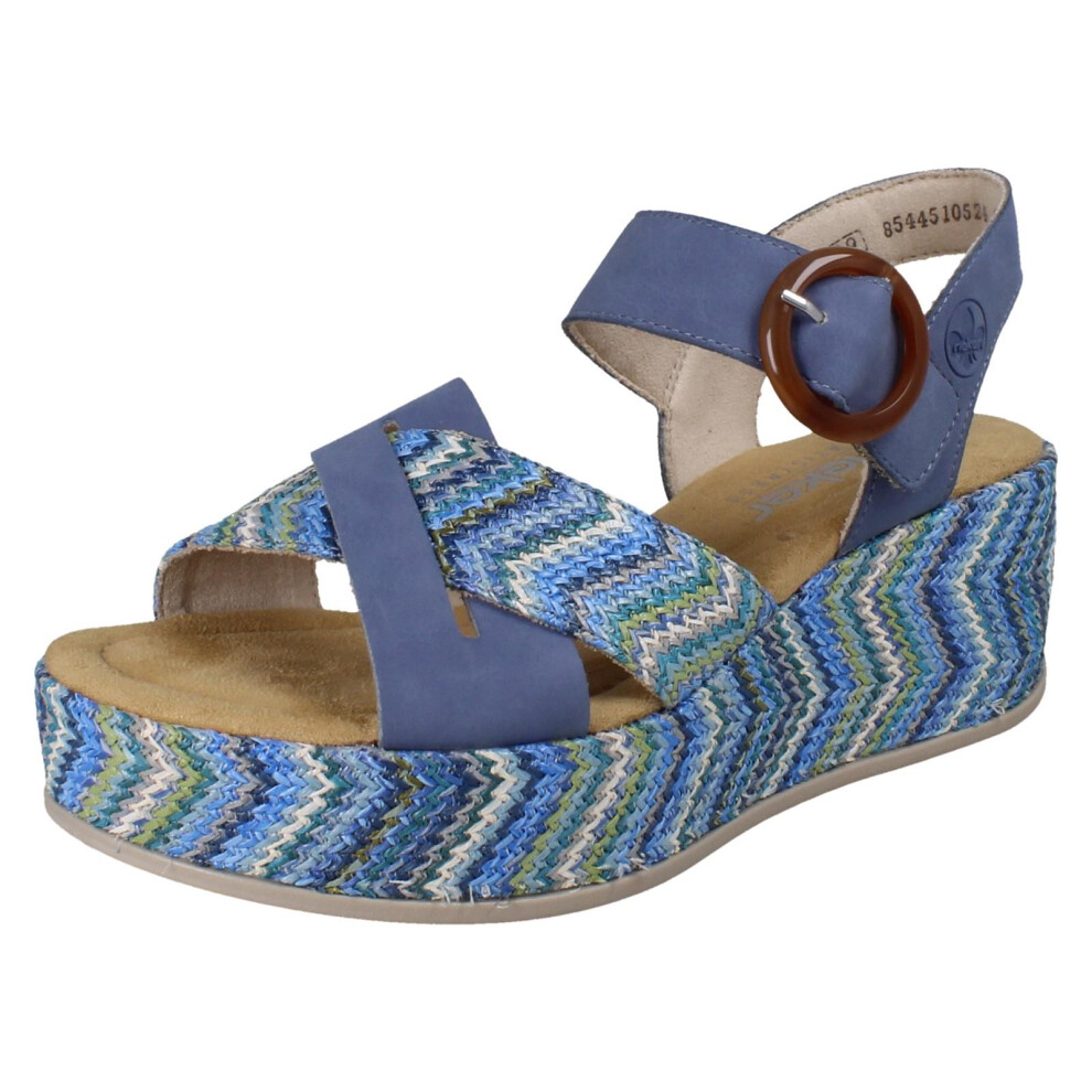 Rieker (Blue, Uk 7.5) Ladies Sandals 69469