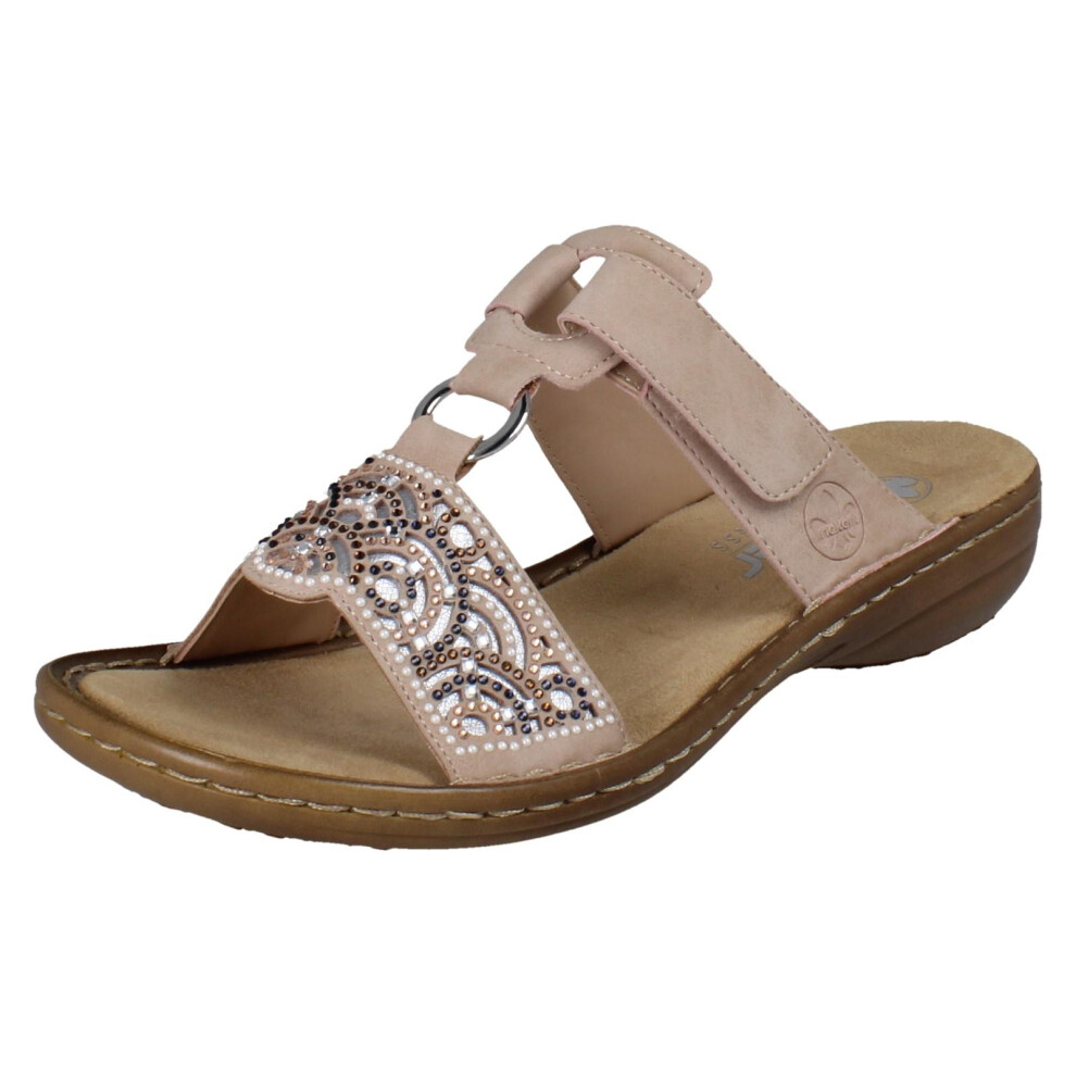 Rieker (Pink, Uk 3.5) Ladies Mule Sandals 608K2