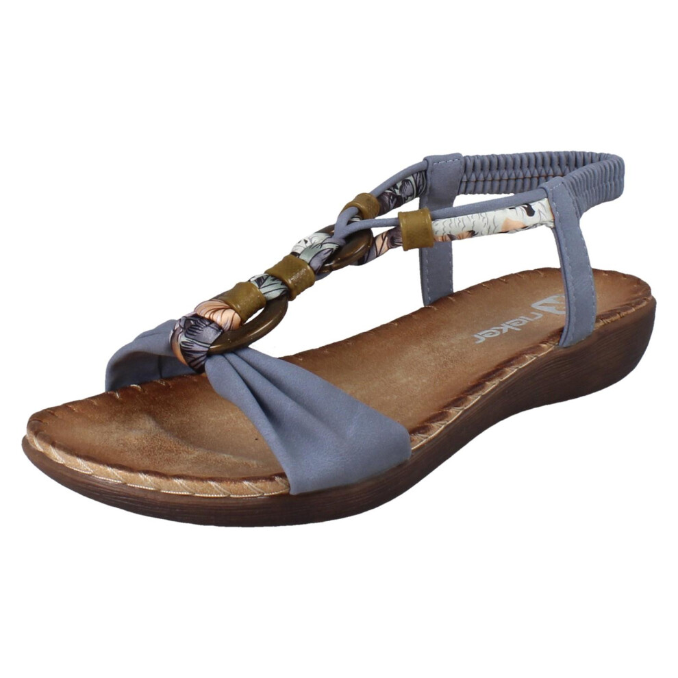 Rieker (Blue, Uk 8) Ladies Sandals V7568
