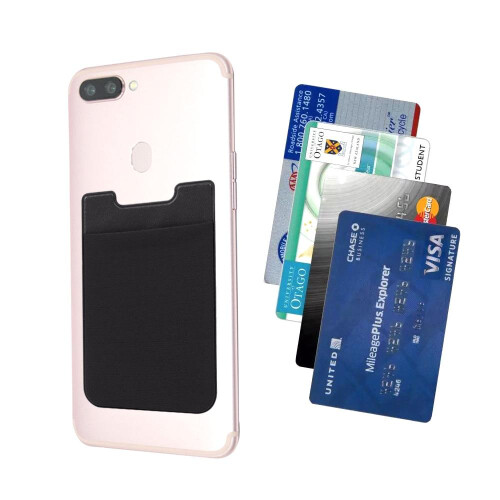 2-pack Universal Mobile Wallet/Card Holder - Self-adhesive black_Black/Black 2