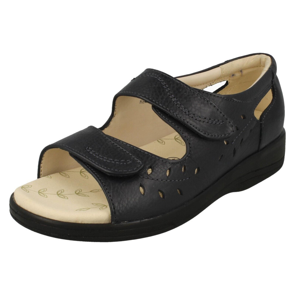 Padders (Navy, Uk 4) Ladies Peep Toe Sandals - Heatwave