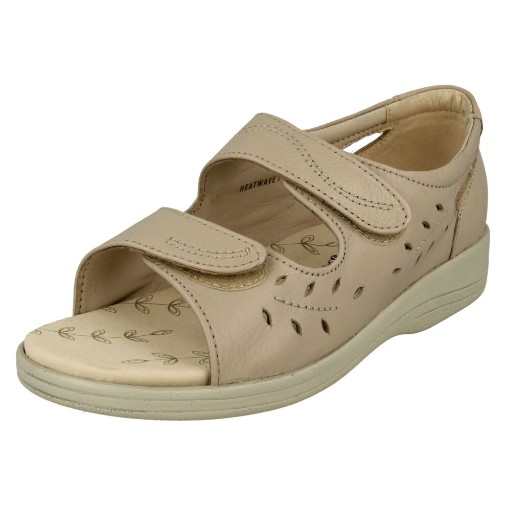 Padders (Nude, Uk 5) Ladies Peep Toe Sandals - Heatwave