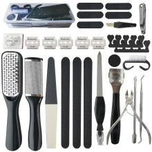 23pcs Pedicure Kit Foot File Set Stainless Steel Foot Care Tools Dead Skin Callus Remover