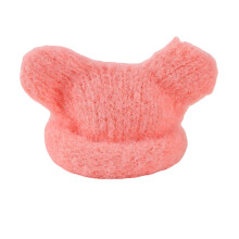 Knitted Hat For 10cm Cotton Doll Stretchy Comfortable-Pink
