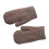 Heavy Type Thermals Gloves Double Layers Cold Resistance-Coffee 1