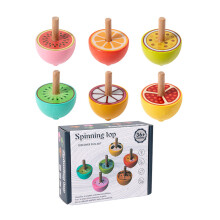 6 stuks roterende gyroscoop wervelende tops speelgoed voor-fruit