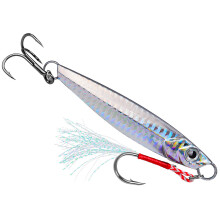 Jigging Spoon Lures Jig Lure Treble Hook Sea Fishing-ColorE 60G