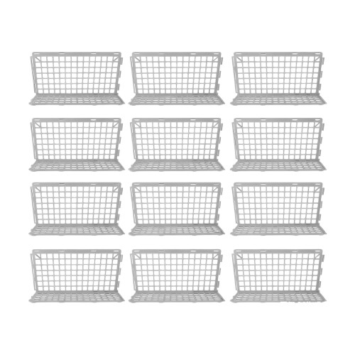 Child Safe Plastic Pet Barrier 12 Panels Set Flexible-White