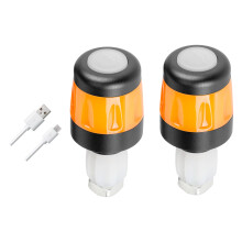 Snelle installatie Fietsstuur Veiligheidslamp LED-zwart oranje