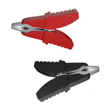2 Stuks 50A PVC Omhulde Alligator Klemmen Elektrische Test Clips