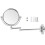 Home Bathroom Copper Makeup Mirror Wall Mounted Double Sided Folding Makeup Vanity Mirror Bright Silver Round Base 6 Inch 1