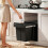 Homcom HOMCOM Kitchen Cupboard Bin with 40L Dual Compartment, Pull Out Bin, Black 1