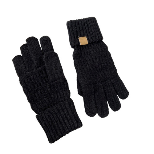 Student verdicken Strickhandschuhe-Schwarzes Betriebssystem
