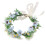 Bohemian Daisy Floral Headbands Fabric Plastic Grass-Blue 1