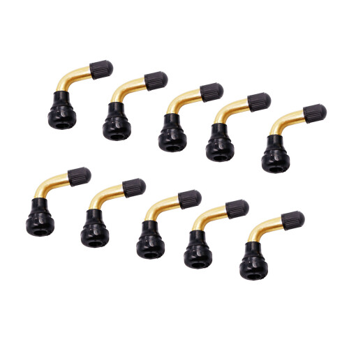 TPMS Compatible Motorcycle Valves Stem Copper-VR50X 10 pieces
