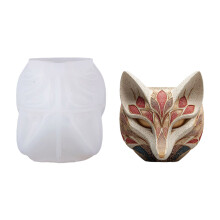 Sturdy Silicone Foxes Shaped Craft Mold For Cement Resin Casting