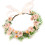 Adjustable Floral Headbands Plastic Grass Fabric-snow tooth 1