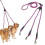 140cm 1-to-3 multi-head dog leash (rose red) 1