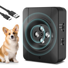 Dispositivo ultrasónico antiladridos de 4 cabezales, reducción de ruido exterior, antiladridos, dispositivo automático con 3 niveles de