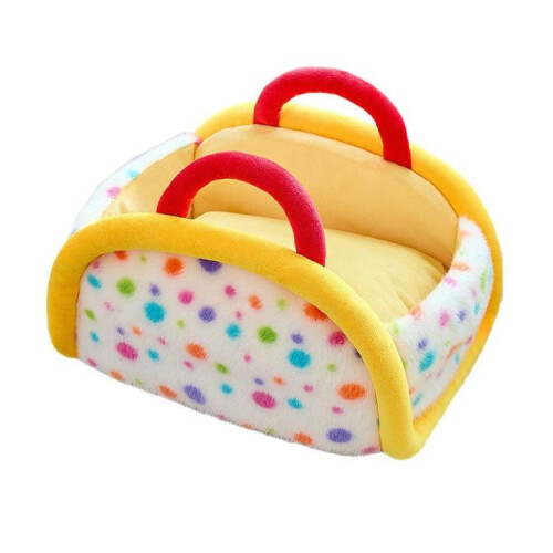 Winter Semi-Enclosed Warm Portable Cat Bed, Size: S