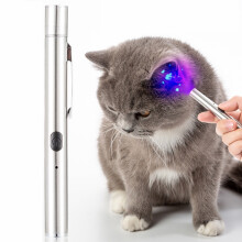 Lampe détecteur de mousse pour chat, d'urine de chat et de points noirs, lampe fluorescente ultraviolette à miroir noir 365UV (argent)