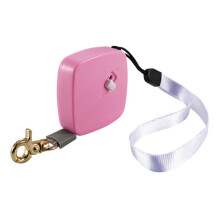 Automatische, einziehbare Hundeleine/Kleintierleine (quadratisch, rosa)