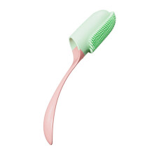 Fingerzahnbürste für Haustiere mit Griff, Zahnreinigungsinstrumente für Hunde und Katzen (Pink)