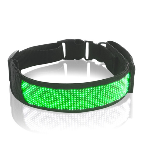 Κολάρο για κατοικίδια με οθόνη LED (Πράσινο)