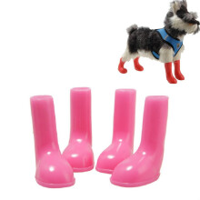 PCS/Set Pet Rain Boots Waterproof Non-slip Dog Shoes, Size:S(Pink)
