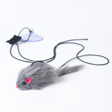 Retractable cat toy for hanging on doors (hanging mouse)