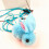 Retractable cat toy for hanging on doors (blue rabbit) 1