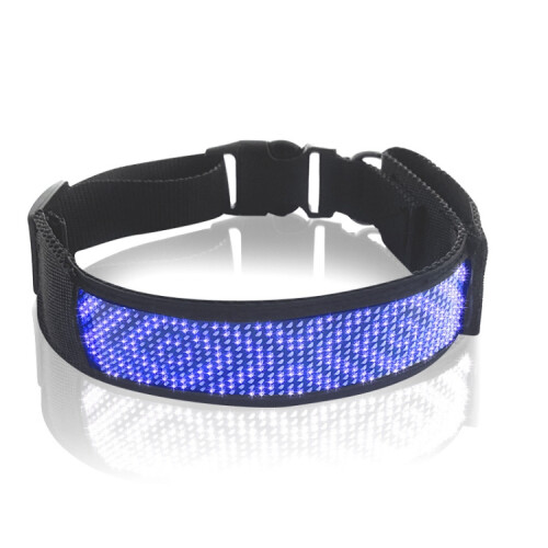 Κολάρο κατοικίδιου με οθόνη LED (μπλε)